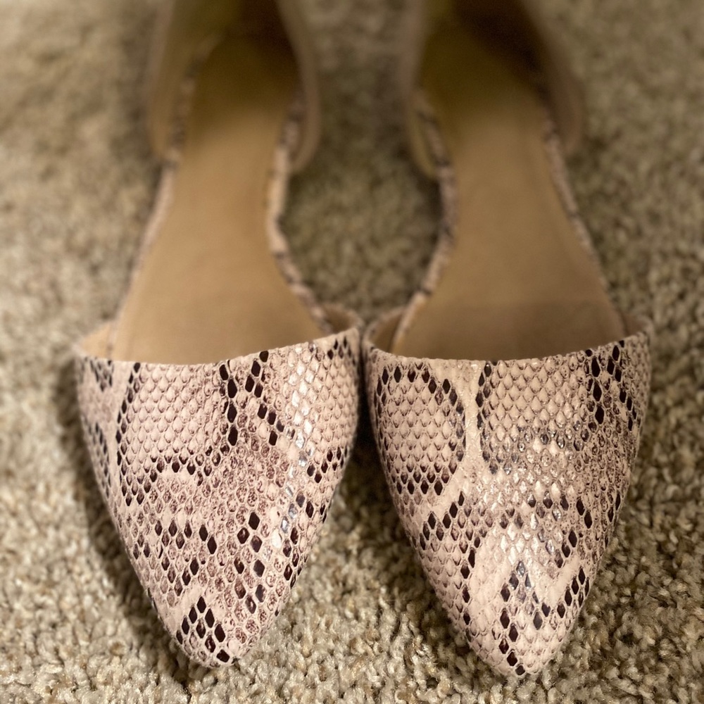 Old Navy Snake Skin Flats